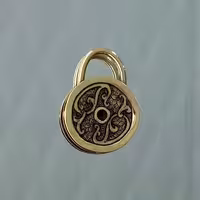 تابلو قفل برنجی دستساز قلمزنی 10