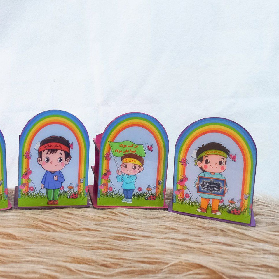 جاقلمی کودکانه چوبی با تصویر کریستال مذهبی غدیری