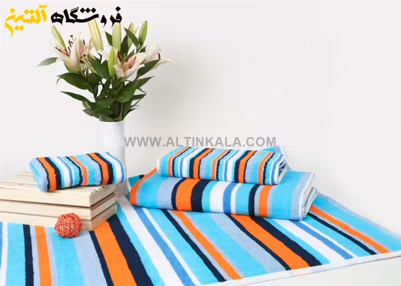 حوله دستی برق لامع مدل کریستال 40×80
