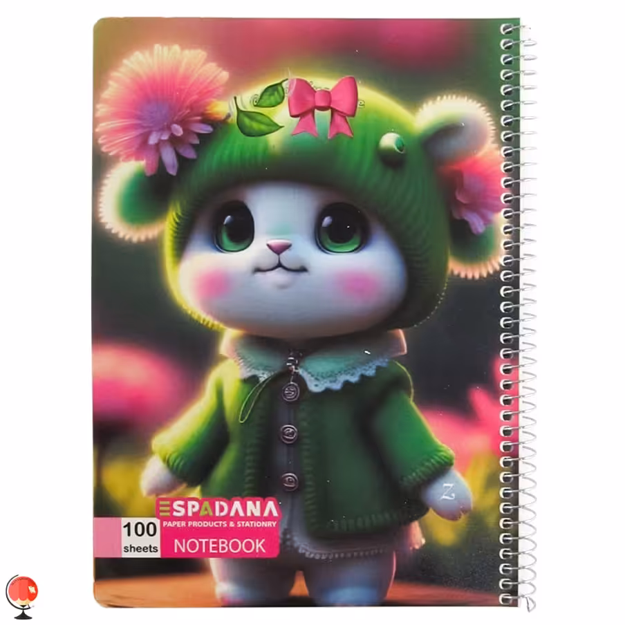 دفتر مشق 100 برگ سیمی طرح خرگوش اسپادانا