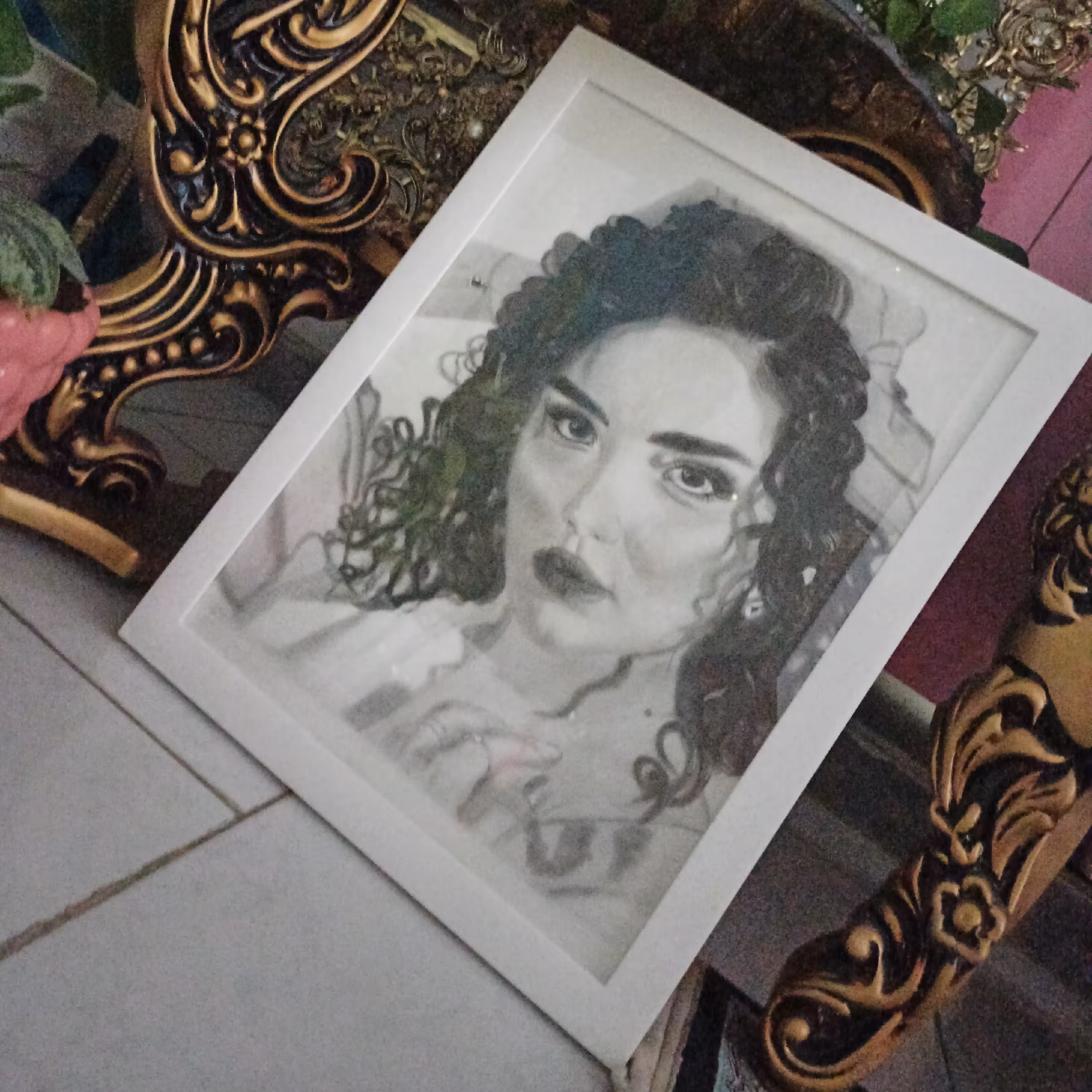 طراحی چهره،سیاه قلم