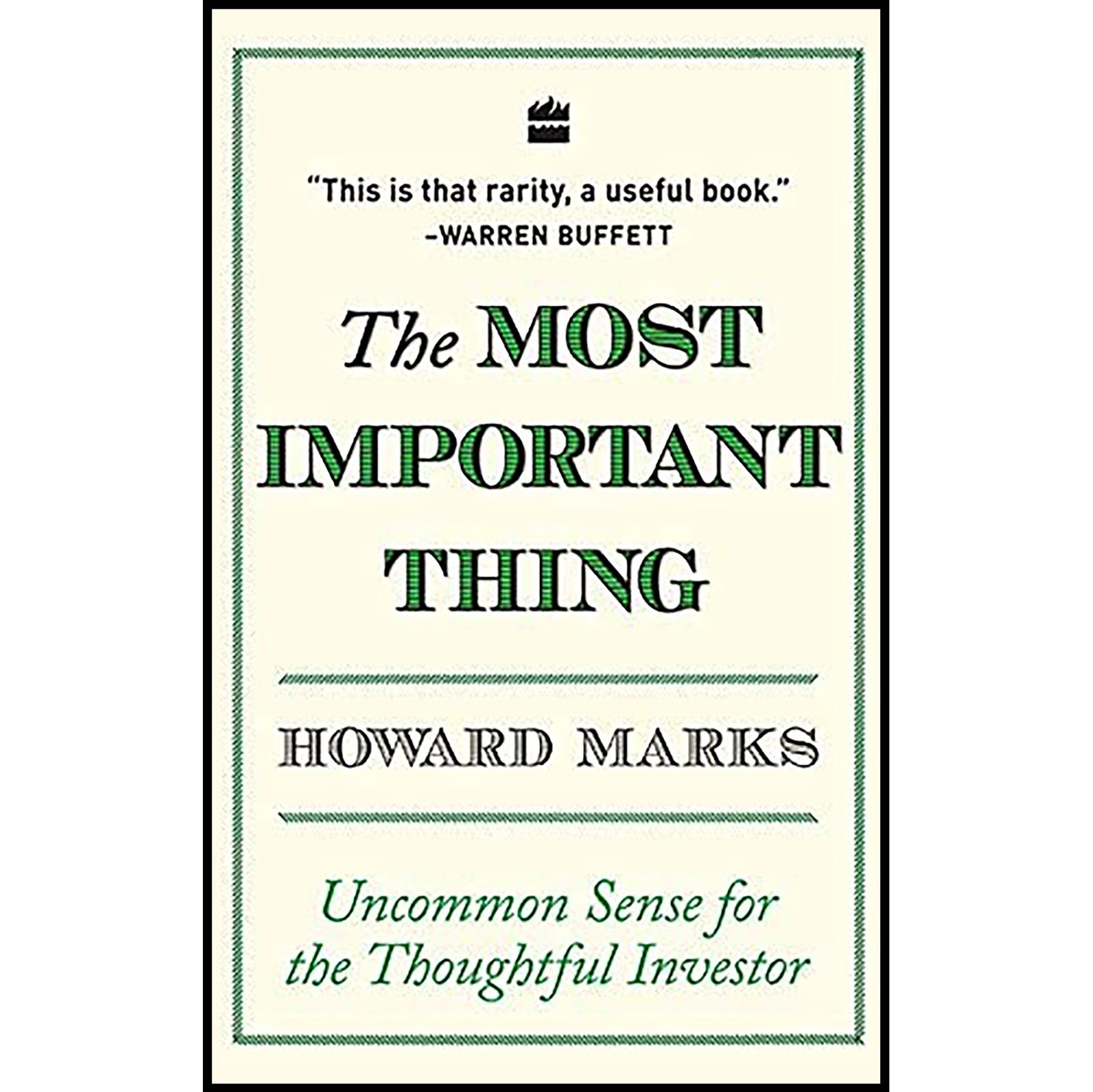 کتاب زبان اصلی The Most Important Thing اثر Howard Marks