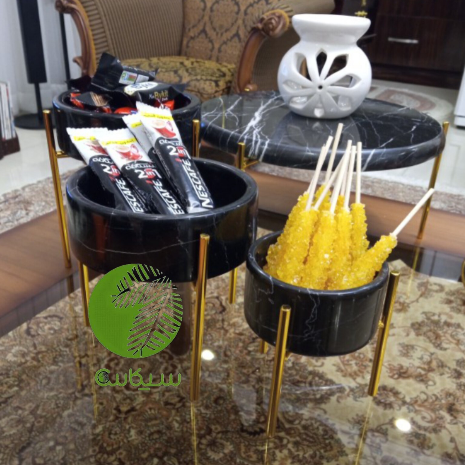  ظروف سنگی   ست 4تکه سنگی