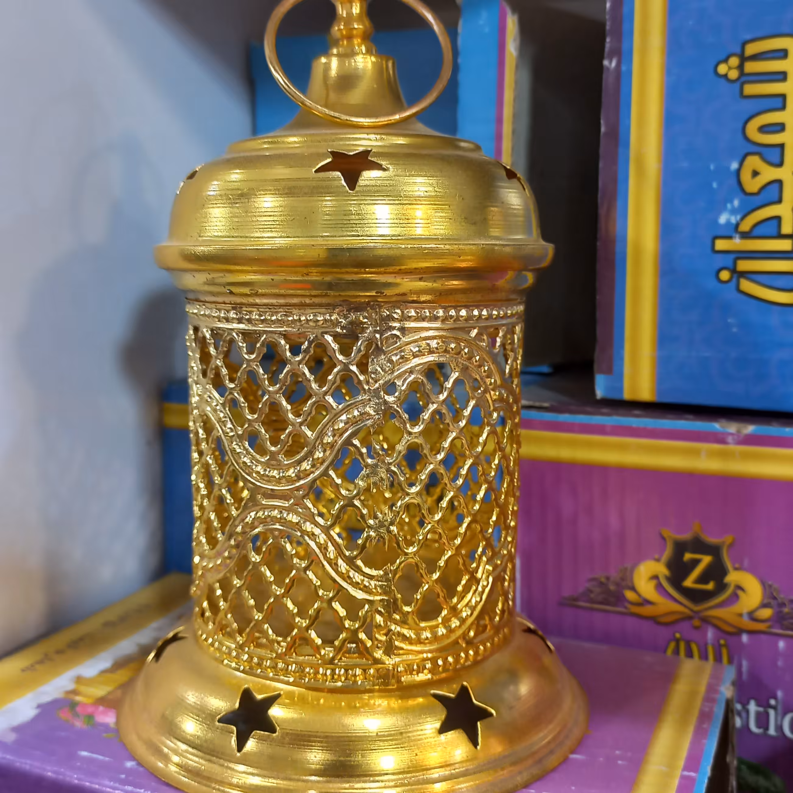 چراغ شمعی کامل فلزی