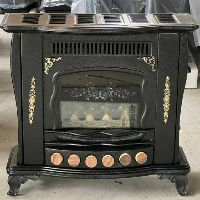 بخاری گازی شومینه 28000 مدل آروین رنگ مشکی