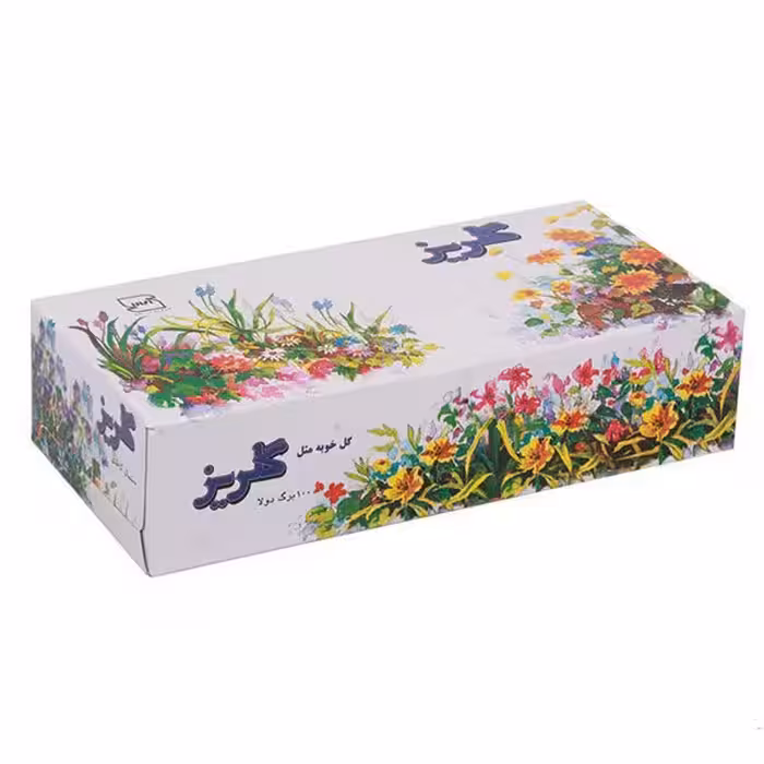 دستمال کاغذی گلریز طرح بهاره(100 برگ دولا)