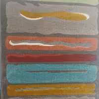 فرش پاتریس  فرش گلیم مدرن 400شانه طرح  بهرنگ رنگی سایز کناره یک در یک ونیم متری