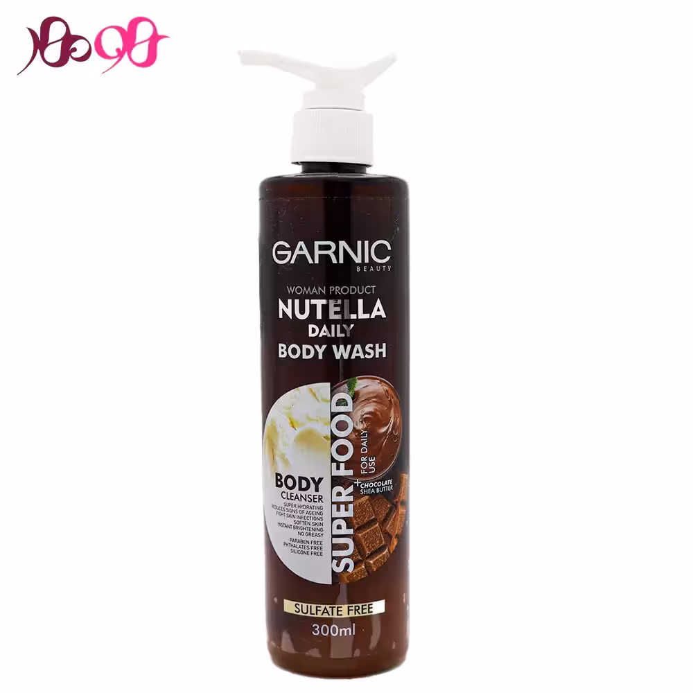 شامپو شوینده بدن نوتلا و شکلات گارنیک GARNIC