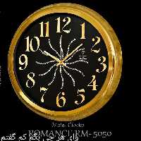 ساعت دیواری دیاموند  مدل فونیکس  فلزی آبکاری.60 سانت و 55 سانت و 45 سانت .در 3 رنگ صلای سانتیک و سیلور.. موتور آرام گرد 