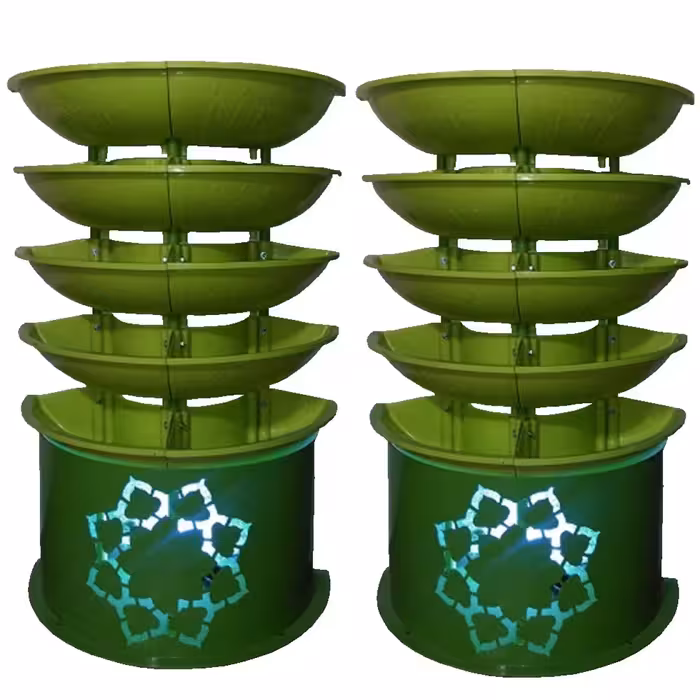 گلدان طبقاتی نیم گرد فلاورباکس طبقاتی طرح ورودی هیلدا مدل V-9