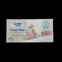 کیسه بهداشتی معطر پوشک نوزاد Weecare | جعبه 24 عددی با طراحی ویژه ضد بو | سیسکالا