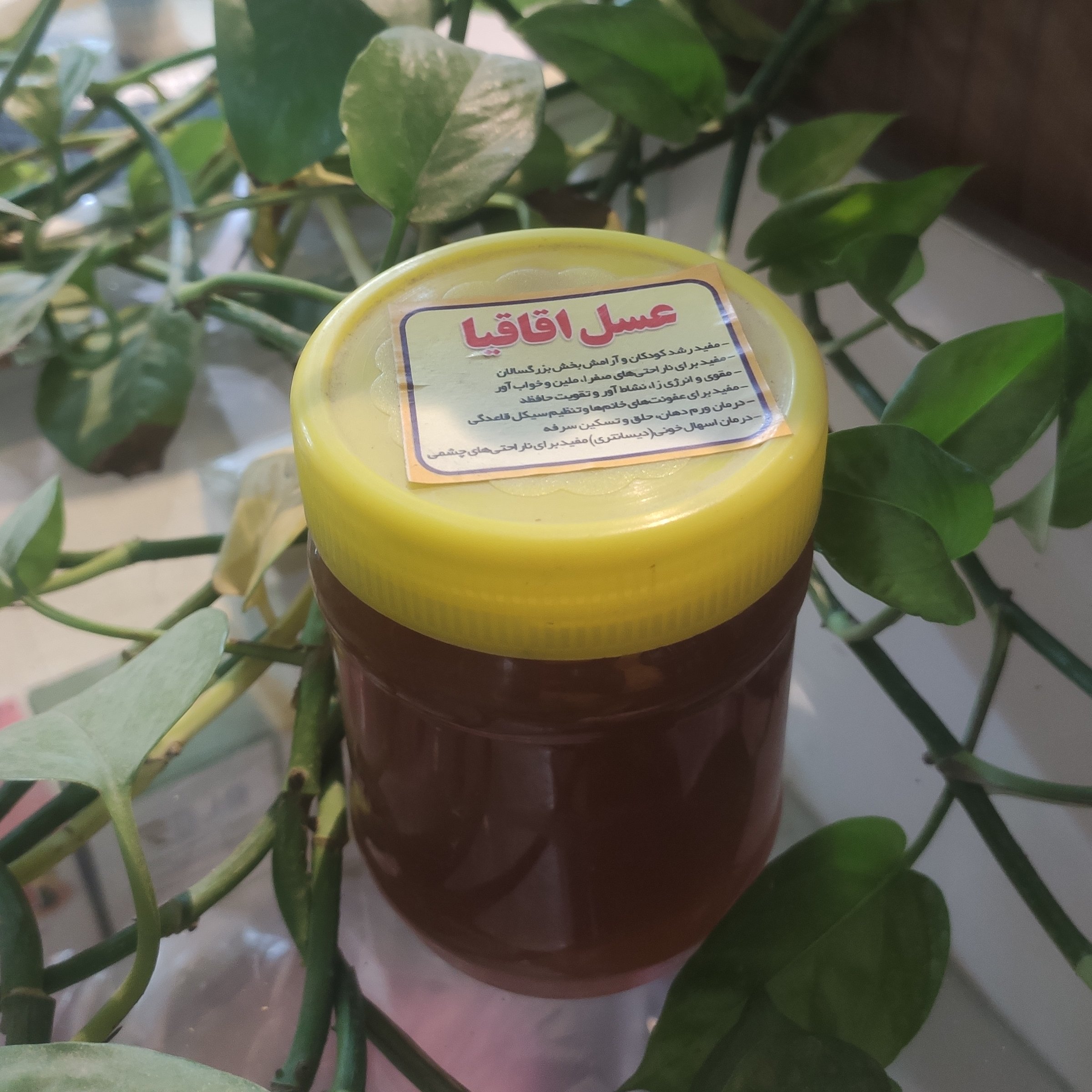 عسل خالص و ارگانیک اقاقیا با ساکاروز زیر1/5درصد