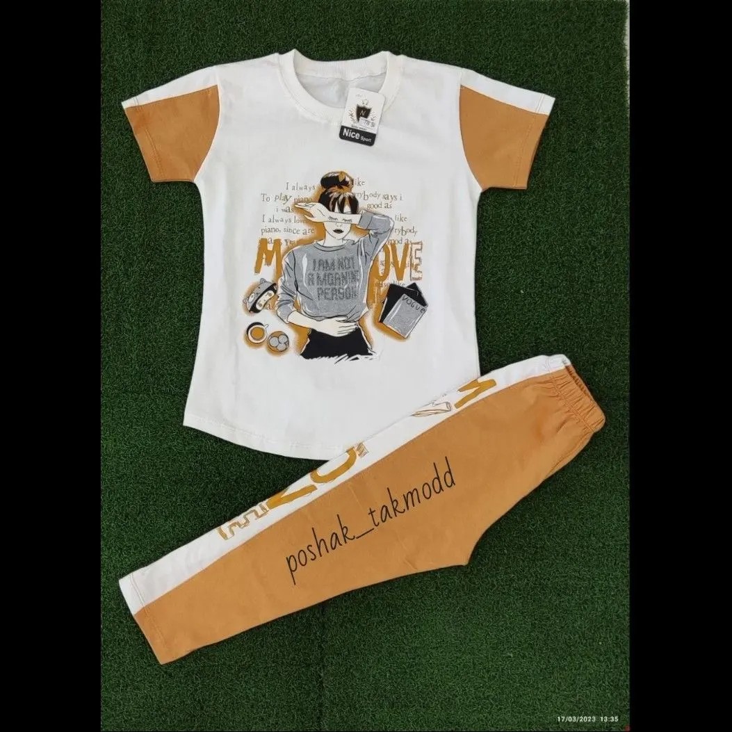 ست تیشرت و شلوار دخترانه