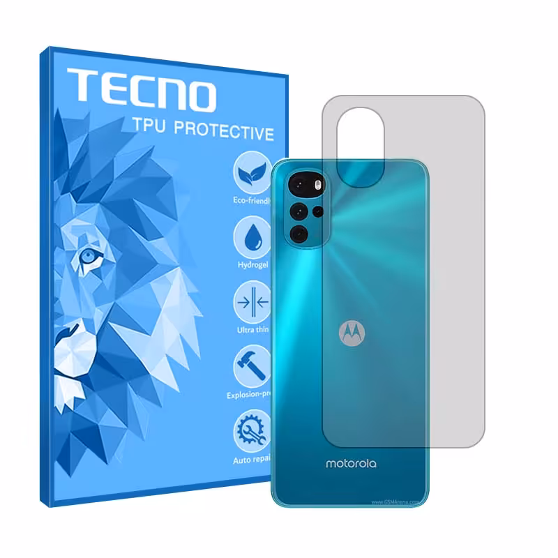 گلس پشت گوشی موتورولا Moto G22 مدل شفاف برند تکنو کد S