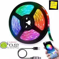 ریسه استریپ لایت بلوتوثی پنج متری  XTRIKE ME حساس به صدا مدل  HT-5050 B5