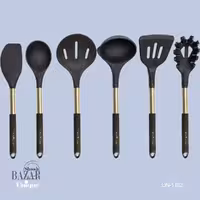 ست کفگیر و ملاقه سلیکونی استیل یونیک 1162