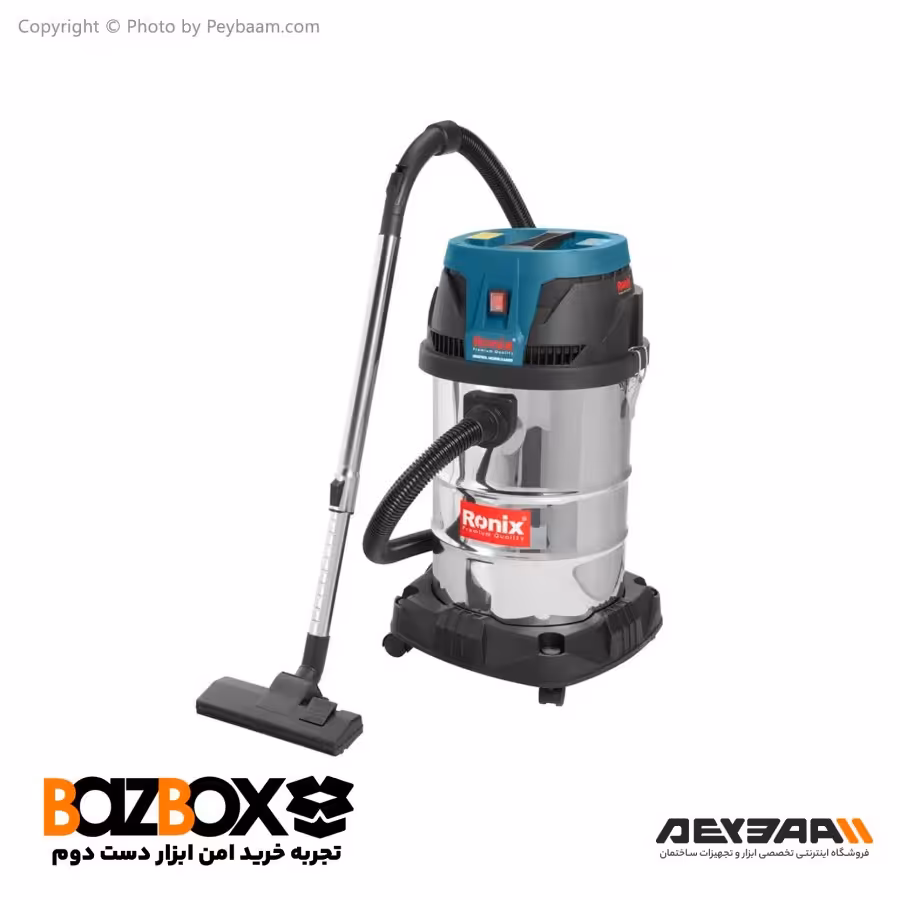 جارو برقی صنعتی 30 لیتری رونیکس مدل 1231 - دسته دوم