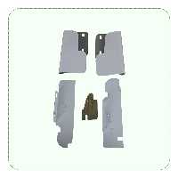 محافظ ضدسرقت درب و کاپوت جلو پراید بسته 5 عددی