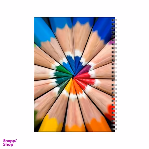 دفتر مشق 50 برگ بامبیلیپ طرح مدادرنگی های رنگین کمانی کد 4673371