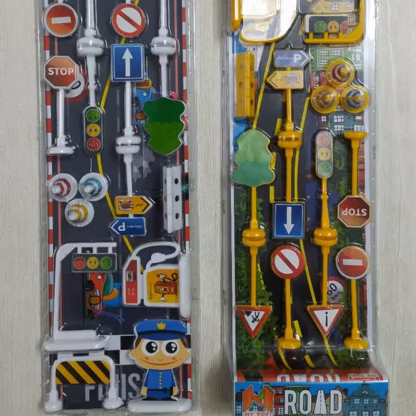 اسباب بازی ست راهنمایی رانندگی علائم شهری با ارسال رایگان 