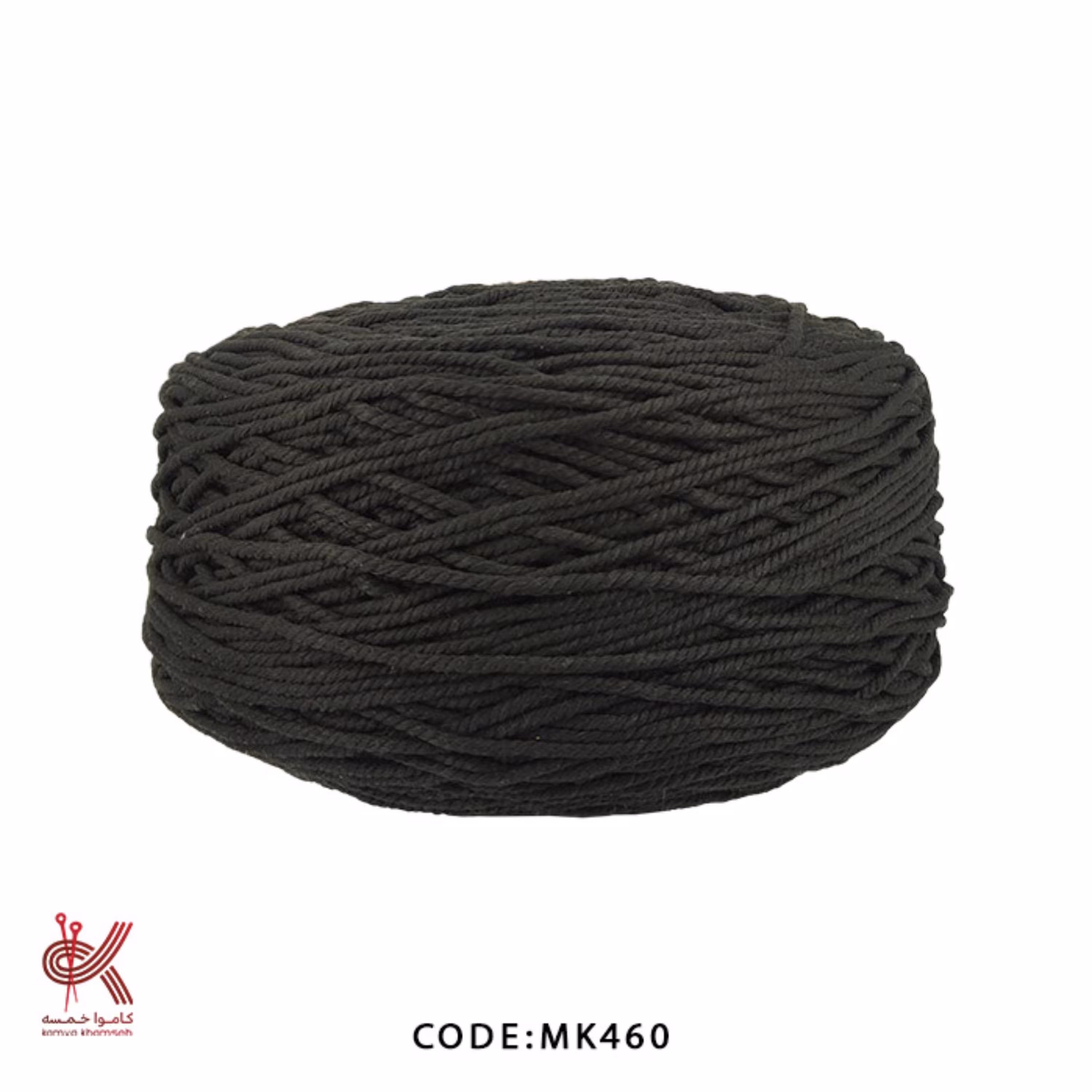 نخ پنبه مکرومه کتان 4 میل تابیده مشکی 460