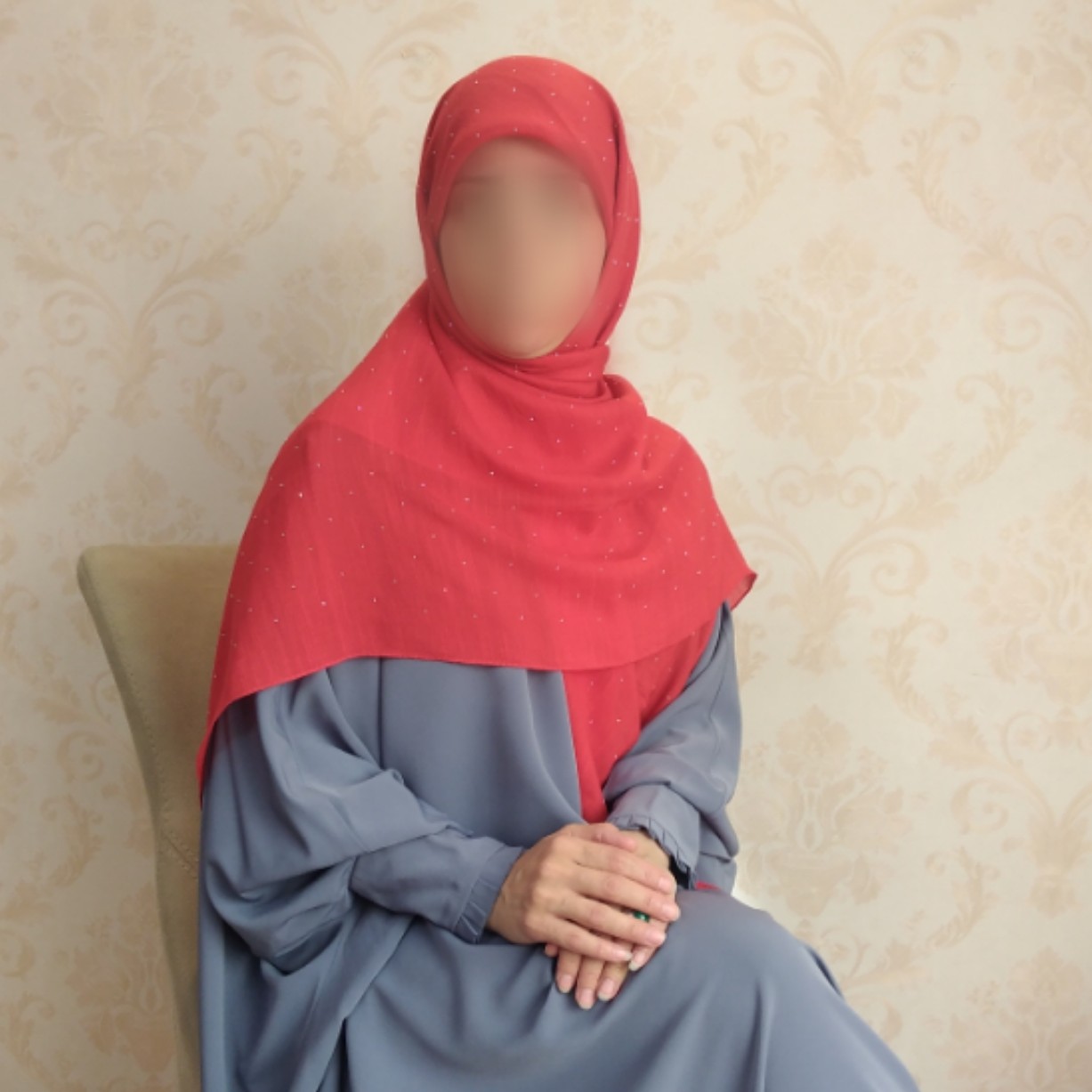 روسری اسلپ نگین دار