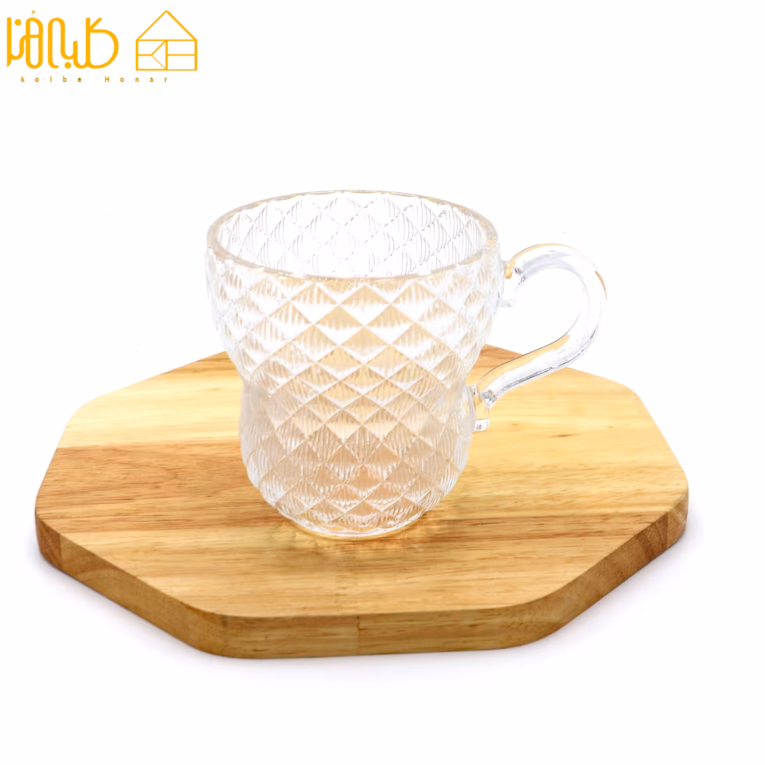 لیوان دسته دار کدو شیشه ای 88