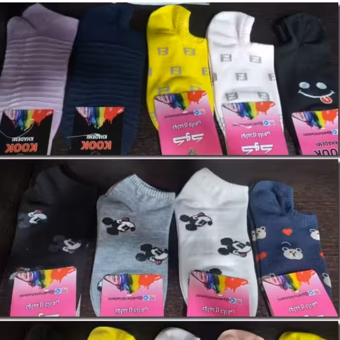 جوراب های نخی با کیفیت در مدل های مختلف نیم ساق و روی قوزک 