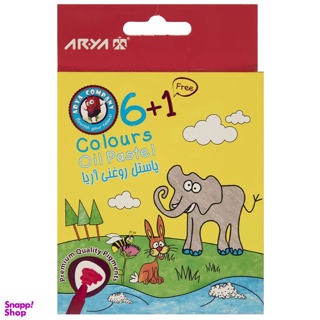 پاستل آریا مدل جعبه مقوایی 1+6 رنگ 2024