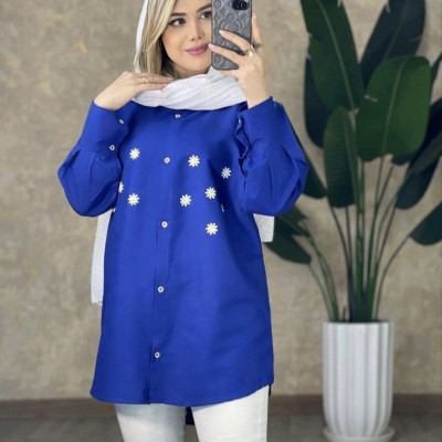 کد1402 مدل بابونه شومیز مانتویی