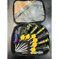 ست پیچ گوشتی 8 عددی چکش خور همراه با کیف