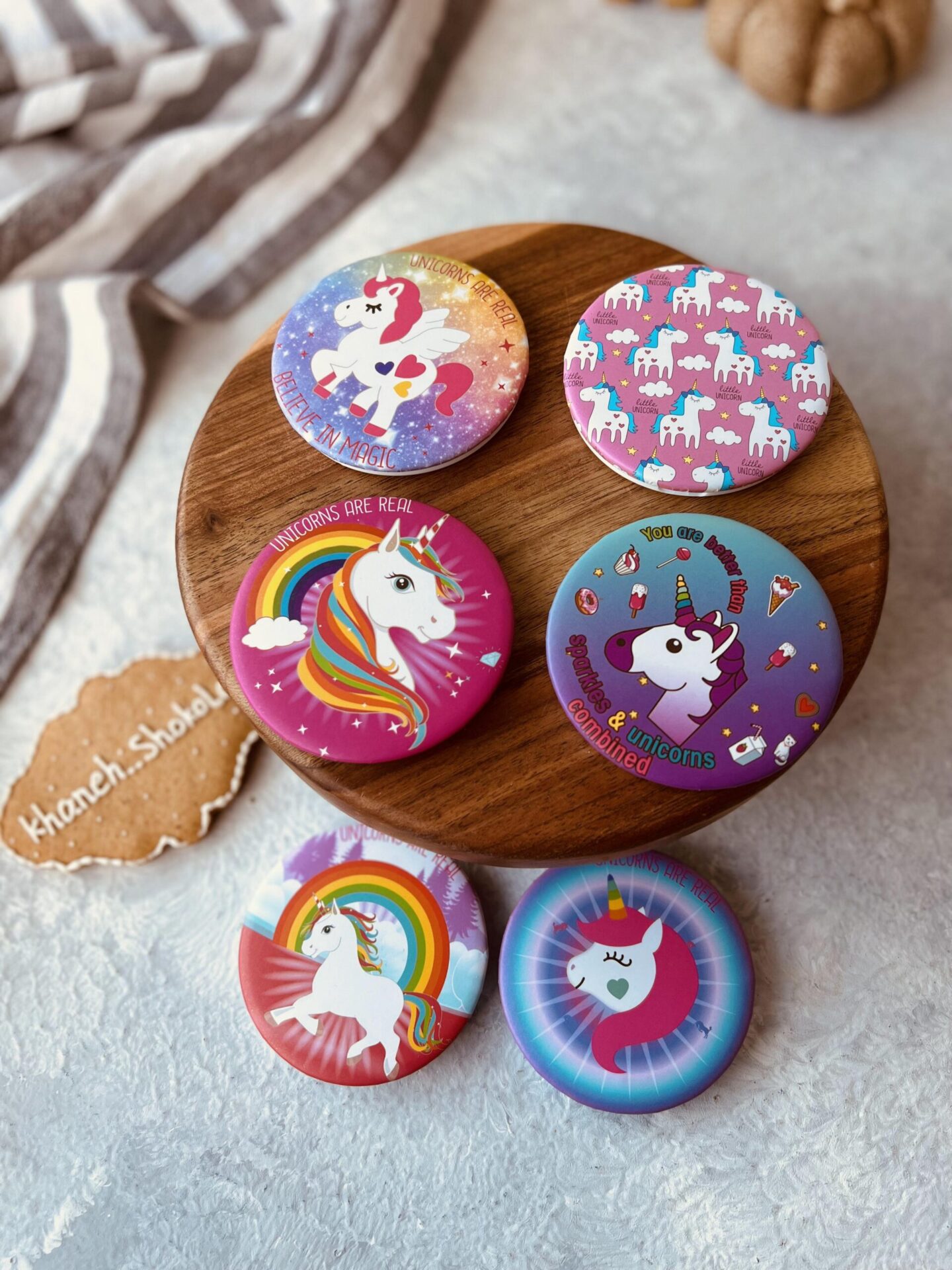 آینه طرح فانتزی یونیکورن