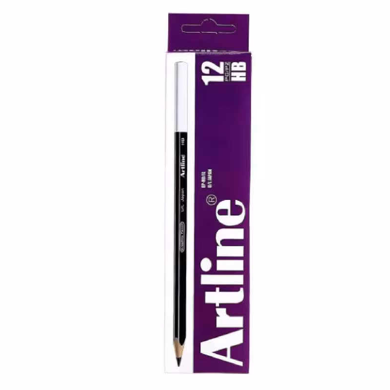 مداد مشکی آرت لاین مدل HB بسته 12 عددی