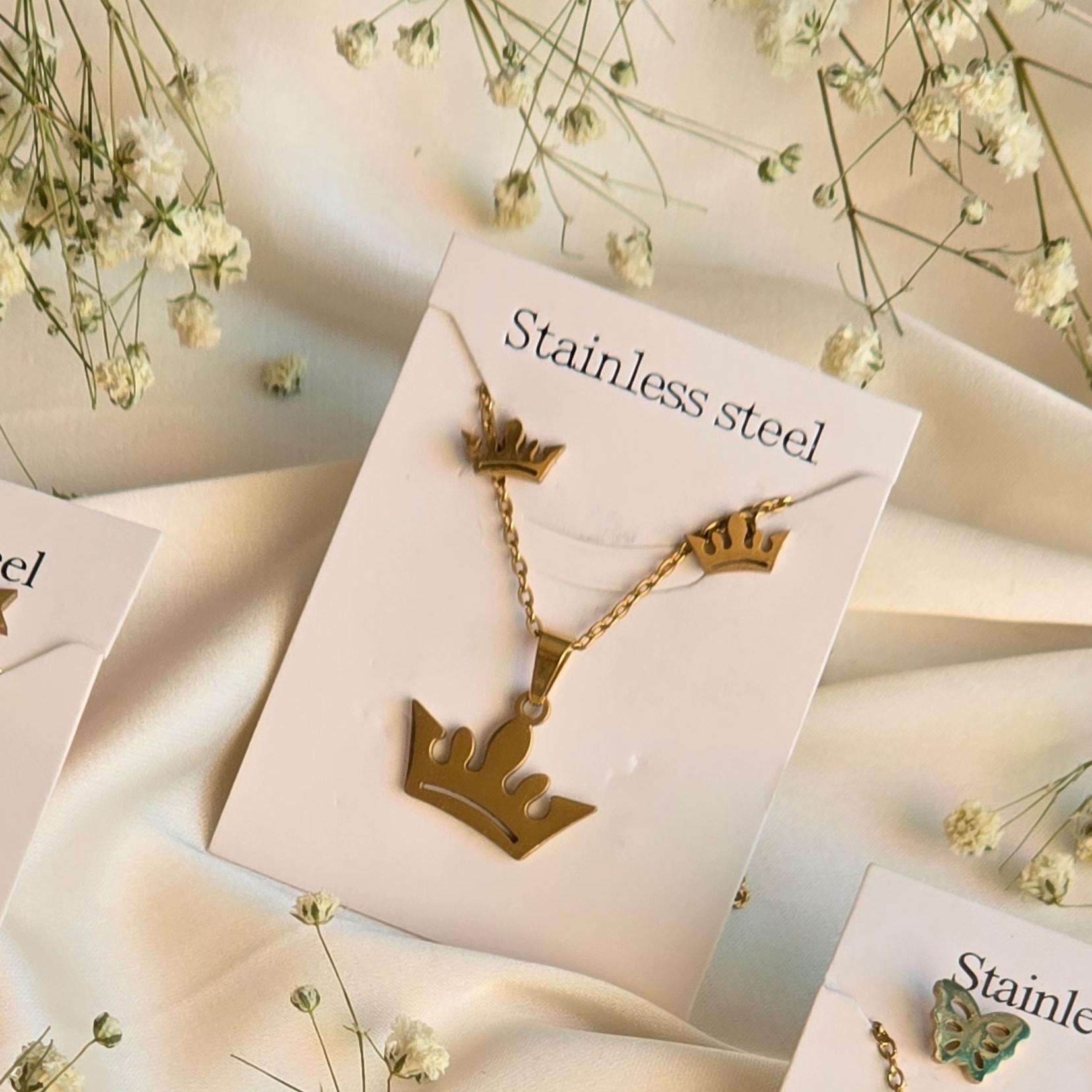 نیمست استیل رنگ ثابت طرح تاج