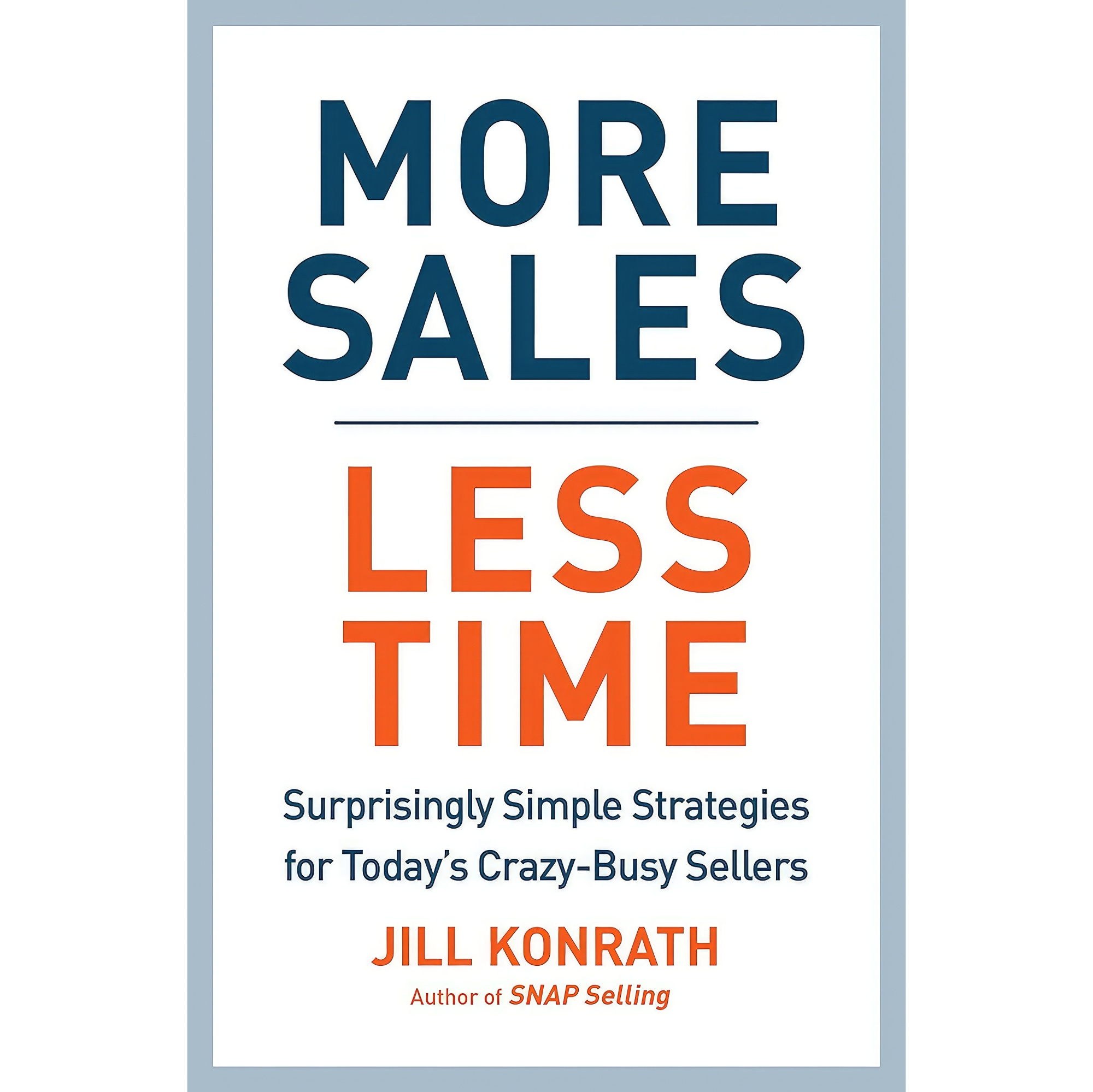 کتاب زبان اصلی More Sales Less Time اثر Jill Konrath انتشارات Portfolio
