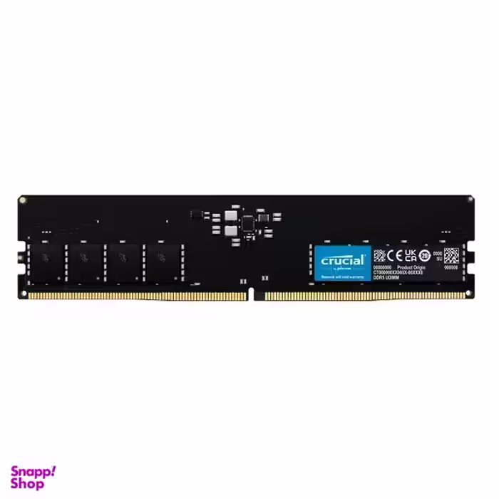 رم دسکتاپ DDR5 تک کاناله 4800 مگاهرتز CL40 کروشیال مدل CT8 ظرفیت 8 گیگابایت