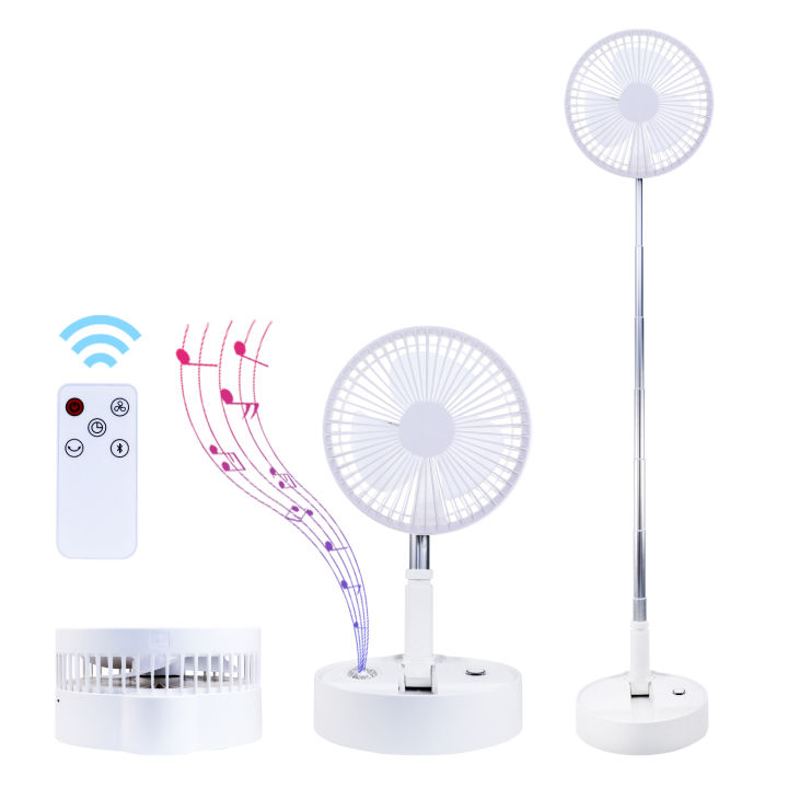 پنکه شارژی و اسپیکر بلوتوث شیائومی Xiaomi ZOLELE Bluetooth Stereo Folding Storable Fan P10S