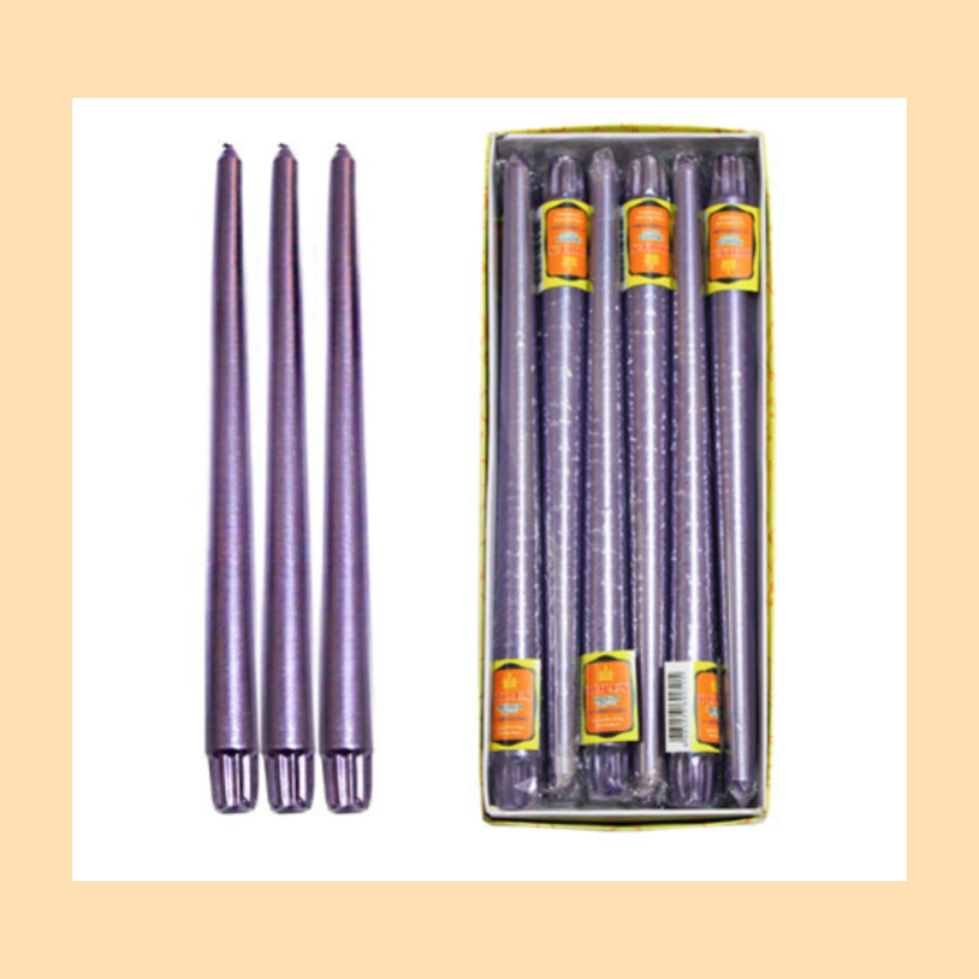 شمع اکلیلی بنفش 30سانت