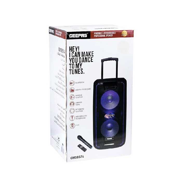 اسپیکر شارژی بلوتوثی جیپاس مدل 8574