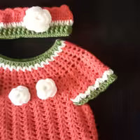 بلوز دستبافت دخترانه یلدایی کد هندوانه