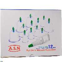 پک دستگاه بادکش 12  لیوانه ASN  کیفیت متوسط ( همراه با لوازم جانبی )