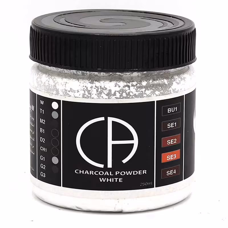 خرید پودر زغال سفید خشک کلارک W (کف دریا) مدل Charcoal Powdr