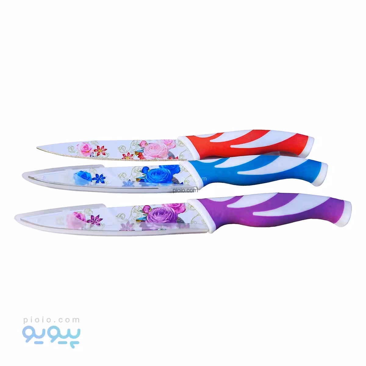 چاقو آشپزخانه طرح گل پیونی تک و عمده