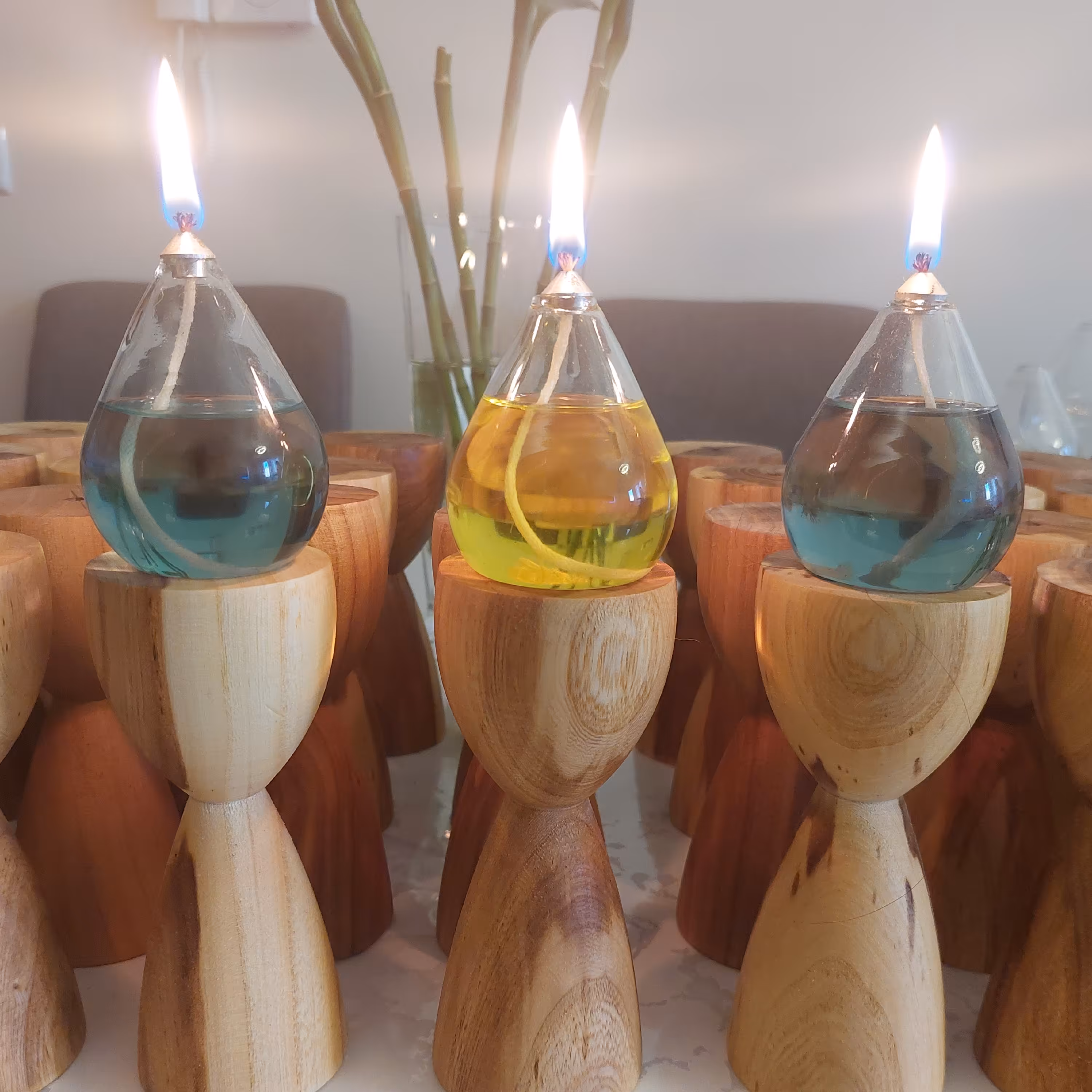 پایه چوبی شمع