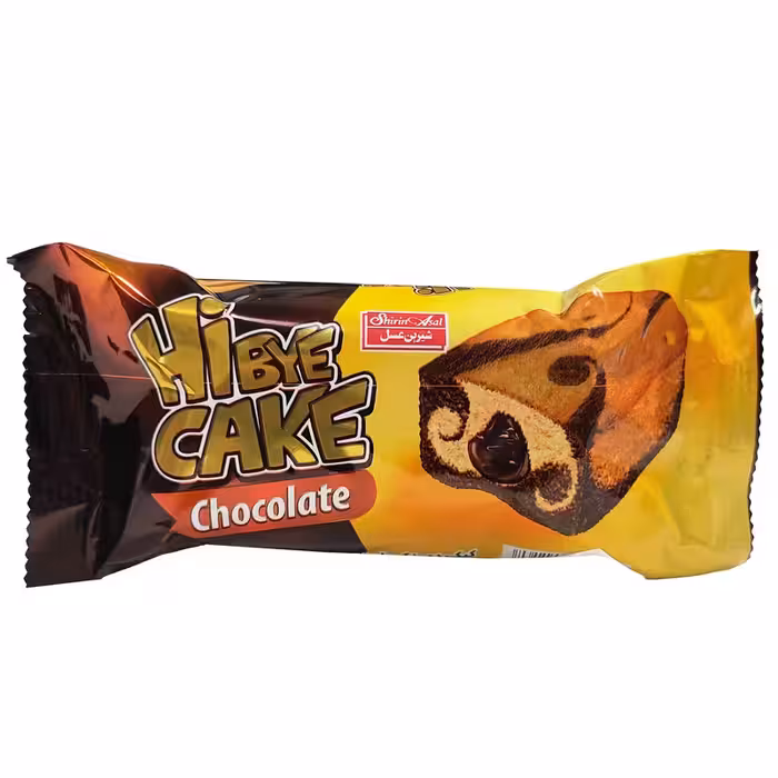 کیک دورنگ مغزدار کرم کاکائو بیضی شیرین عسل - 50 گرم بسته 12 عددی 