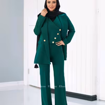 ست سه تیکه کت و شلوار و جلیقه مازراتی مدل تندیس