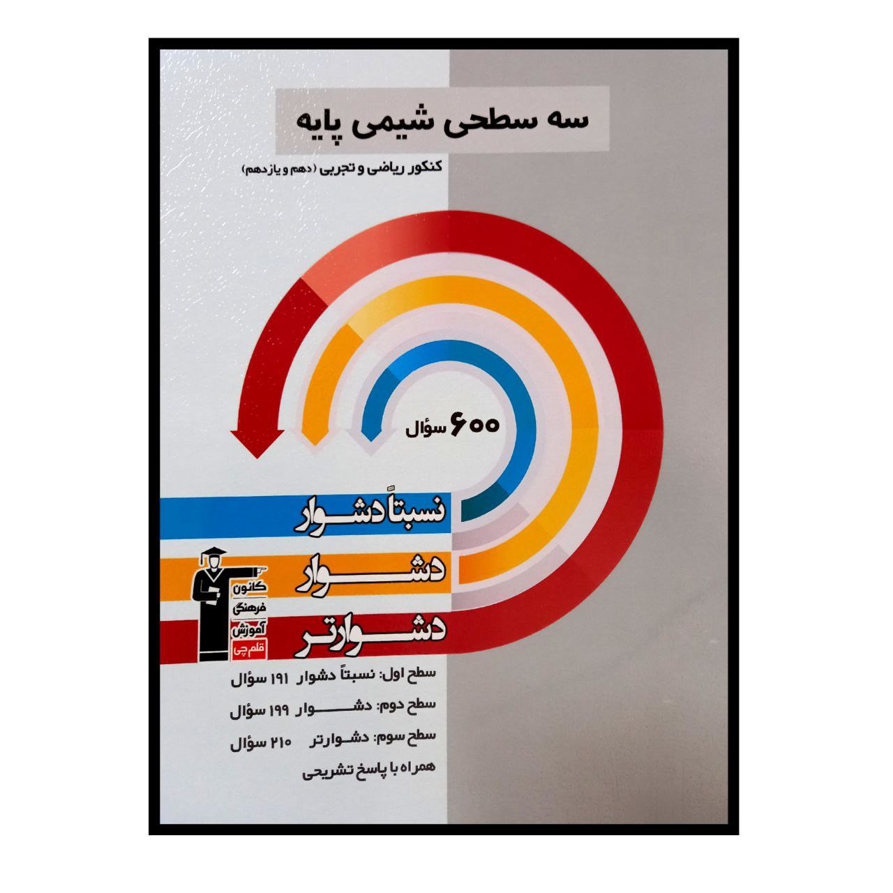 کتاب سه سطحی شیمی پایه رشته ریاضی تجربی پایه دهم و یازدهم ویژه کنکور 1401 اثر جمعی از نویسندگان انتشارات قلم چی