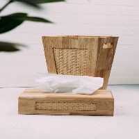 سطل و جادستمال چوب بامبو