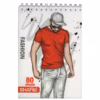 دفتر چه  یادداشت 80 برگ شفیعی طرح پسر کلاه دار کد 65 