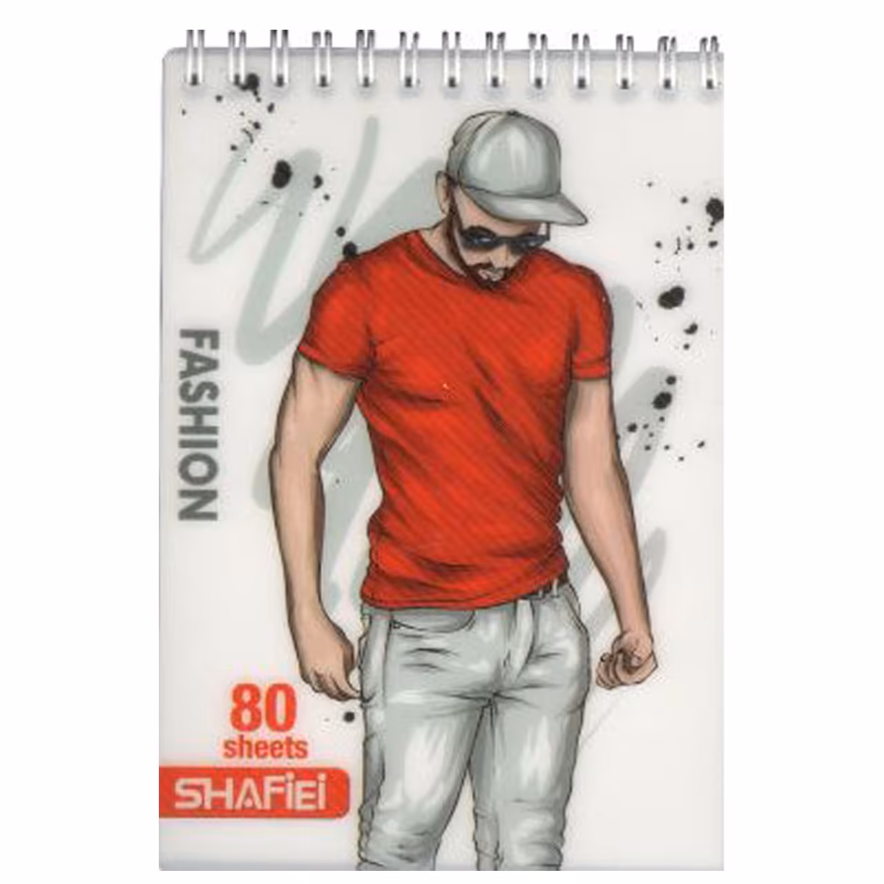 دفتر چه  یادداشت 80 برگ شفیعی طرح پسر کلاه دار کد 65 